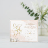 Laat groen 50e Jubileum de datum opslaan Aankondigingskaart (Staand voorkant)