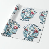 Laat Groenland met rust Cadeaupapier (Uitgerold)