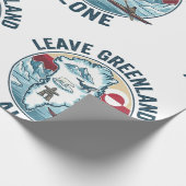 Laat Groenland met rust Cadeaupapier (Hoek)