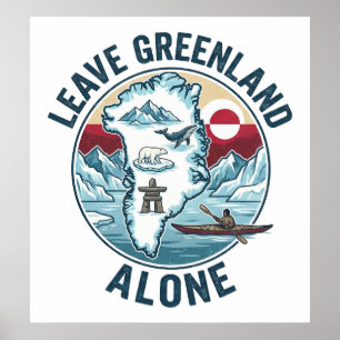 Laat Groenland met rust Poster