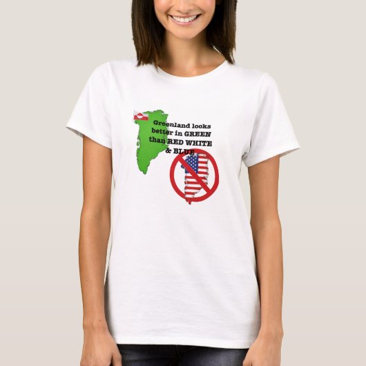 Laat Groenland Met Rust T-shirt (Voorkant)