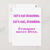 Laat grootmakomma's levens redden briefkaart (Voorkant / Achterkant)