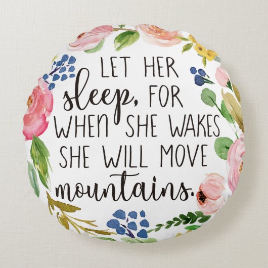 Laat haar naar bed gaan als ze rondloopt rond kussen (Voorkant)