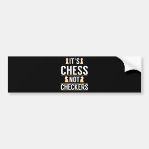 laat haar schaak los zonder de schaakspelers in te bumpersticker