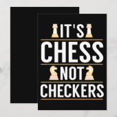 laat haar schaak los zonder de schaakspelers in te kaart (Voorkant / Achterkant)