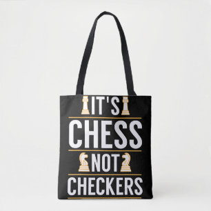 laat haar schaak los zonder de schaakspelers in te tote bag