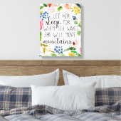 Laat haar slapen als ze Canvas maakt (Insitu (Slaapkamer))