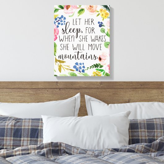 Laat haar slapen als ze Canvas maakt (Insitu (Slaapkamer))