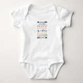 Laat haar slapen Baby shower cadeau Romper (Voorkant)