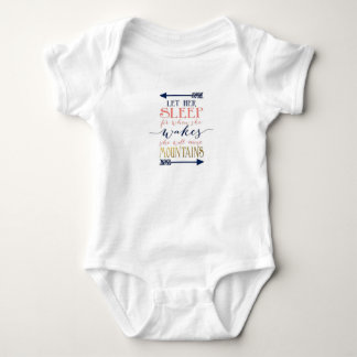 Laat haar slapen Baby shower cadeau Romper
