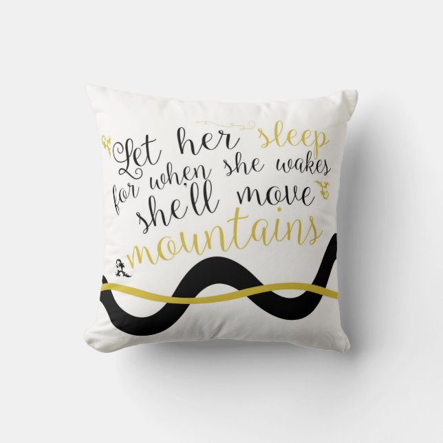 Laat haar slapen Pillow Kussen (Voorkant)