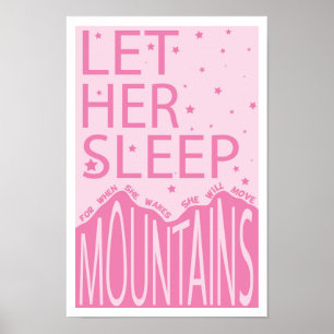 Laat haar slapen poster
