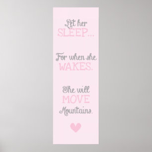 Laat haar slapen. poster