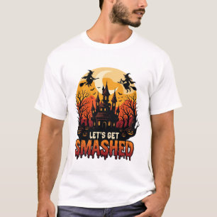 Laat Halloween Kasteel van de Geesten van Heksen P T-shirt