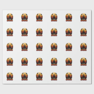 Laat Halloween Kasteel van Geestenhekserij P Cadeaupapier