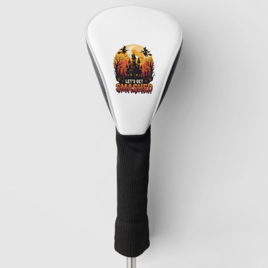 Laat Halloween Kasteel van Geestenhekserij P Golfheadcover (Voorkant)