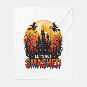 Laat Halloween Kasteel van Geestenhekserij Verplet Fleece Deken