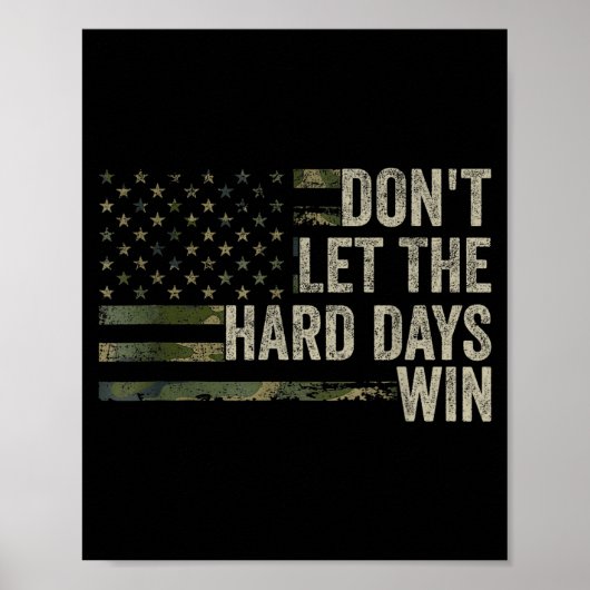 Laat harde dagen niet win poster (Voorkant)