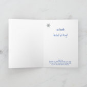 Laat Heaven & Natuur de kerstvogel zingen Feestdagen Kaart (Binnen)