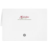 Laat Heaven Rejoice Kerstmis Poinsettia op zwart (Achterkant Horizontaal)