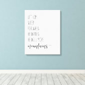 Laat hem slapen als hij wil dat hij verhuist. canvas afdruk (Insitu (Houten vloer))