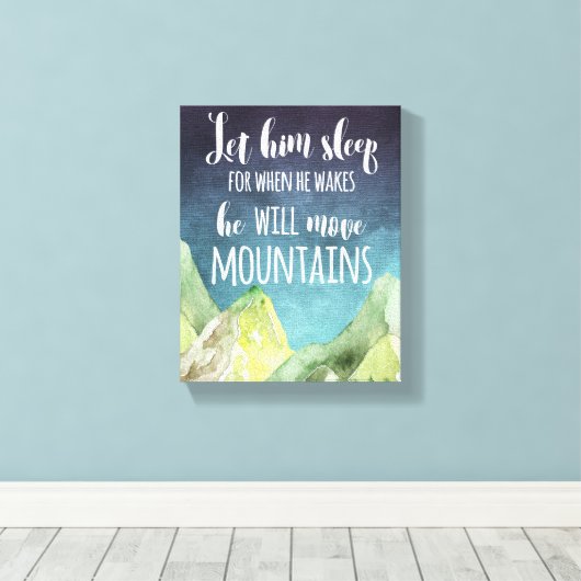 Laat hem slapen voor als hij gewikkeld canvas wakk (Insitu (Houten vloer))