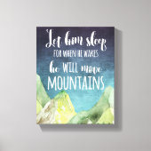 Laat hem slapen voor als hij gewikkeld canvas wakk (Voorkant)