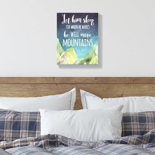 Laat hem slapen voor als hij gewikkeld canvas wakk (Insitu (Slaapkamer))