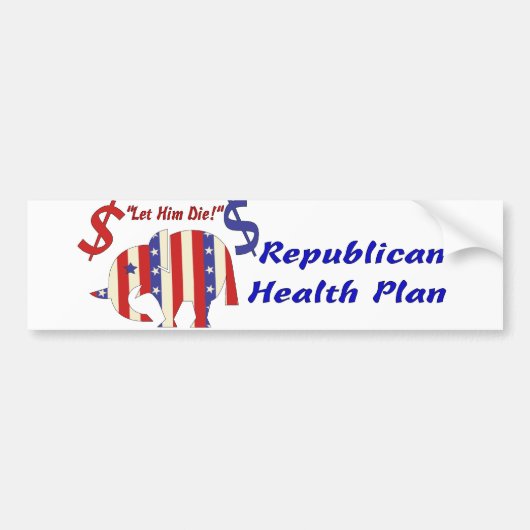 LAAT HEM STERVEN!) BUMPERSTICKER (Voorkant)