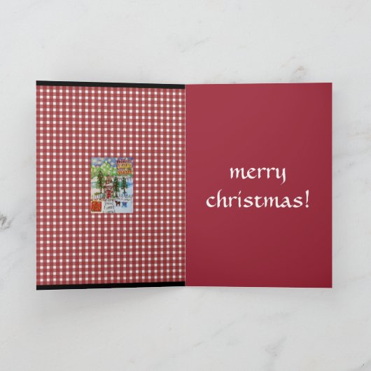 Laat hemel en aarde zingen feestdagen kaart (Binnen)