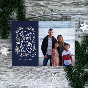 Laat hemel en Natuur zingen Feestdagenkaart