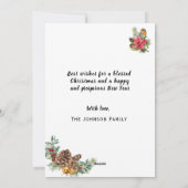 Laat Hemel en Natuur Zingen - Gouden Lijst - Natuu Feestdagenkaart (Achterkant)