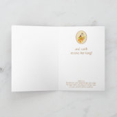 Laat Hemel & Natuur de Boom van de Peer van de Feestdagen Kaart (Binnen)