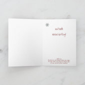 Laat Hemel & Natuur de Vogel van Kerstmis van het Feestdagen Kaart (Binnen)