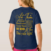 Laat hen creatieve kunstenaar ontwerpen t-shirt (Achterkant)