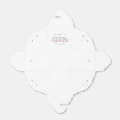 Laat hen de opname van de trommel eten roze bedankdoosjes (Uitgevouwen)