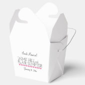 Laat hen de opname van de trommel eten roze bedankdoosjes (Geopend)