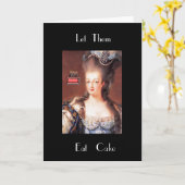 Laat hen het Wenskaart van Marie Antoinette van de Kaart (Gele Bloem)