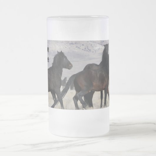 Laat hen in het wild leven en vrij WHE Matglas Bierpul (Center)