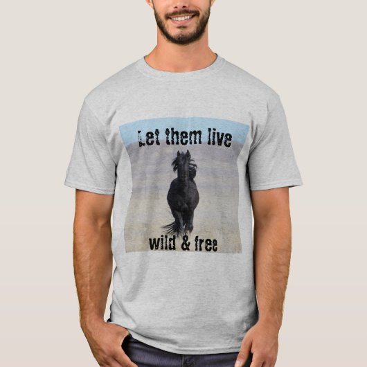 Laat hen in het wild leven en vrij WHE T-shirt (Voorkant)