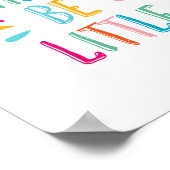 Laat hen kleine typografische drukpers poster zijn (Hoek)