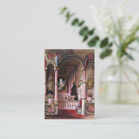 Laat hen PAPIER, GROOTTE & VORM OPTIES EAT - Visitekaartje (Staand voorkant)