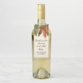 Laat herfst achter. Herfst stijlvolle bruiloft Bot Flessenhanger (Op fles)