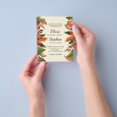 Laat herfst. Autumn graceful Botanical Wedding Inv Flyer (Hand)