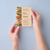 Laat herfst. Autumn woodland Botanical Wedding Inv Flyer (Hand)