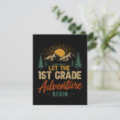 Laat het 1e klas avontuur beginnen kaart (Staand voorkant)