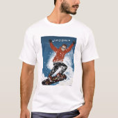 Laat het 2 prestatiesmicrovezel t-shirt wit Sneeuw (Voorkant)