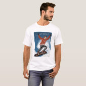 Laat het 2 prestatiesmicrovezel t-shirt wit Sneeuw (Voorkant volledig)