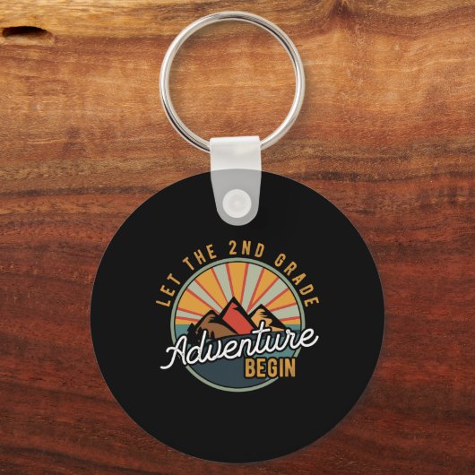 Laat het 2de Groeperavontuur met Tweede Graad Tea  Sleutelhanger (Achterkant)