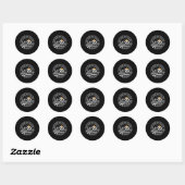 Laat het 2e klas avontuur beginnen Retro eerste da Ronde Sticker (Vel)